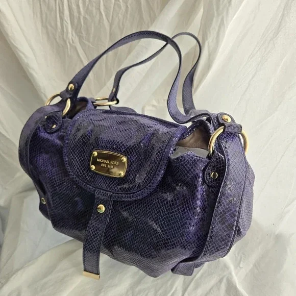 Purple Michael Kors Satchel EUC - Picture 4 of 16
